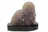 Tall, Amethyst Stalactite Formation With Wood Base - Uruguay #121269-1